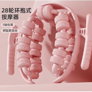瑜伽器材环形夹腿滚轮滚轴瘦腿部按摩器肌肉放松专业滚腿轮用品