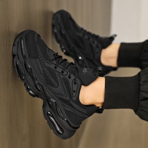 欧洲站黑武士男鞋新款夏天跑步减震气垫鞋