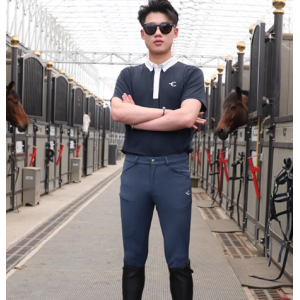 侧口袋半胶马裤骑士服套装四季可穿