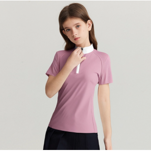 修身简约短袖T恤马术装备套装